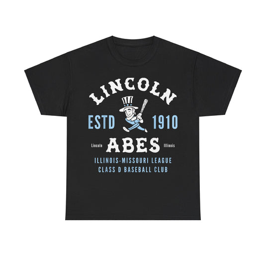 Lincoln Abes Est 1910 Illinois Baseball T-shirt