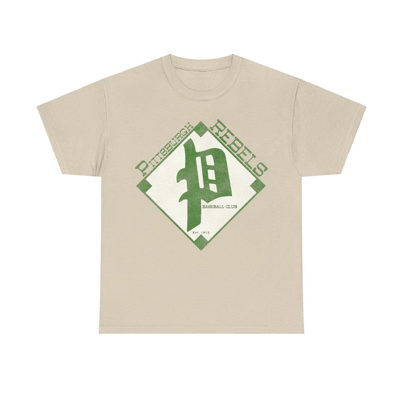 Load image into Gallery viewer, PIttsburgh Rebels Est 1913 Nostalgic Retro Baseball Team T-shirt
