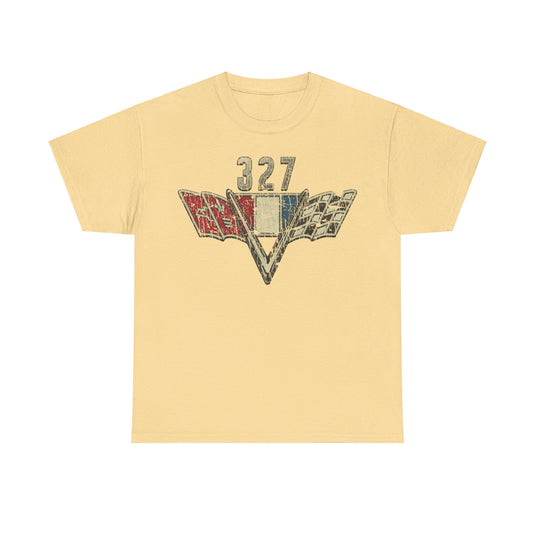 327 Chevrolet Power V8 Engine Car Logo T-shirt