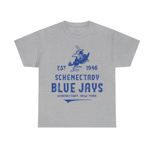 Schenectady Blue Jays New York Nostalgic Retro Baseball Team T-shirt