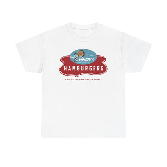 Henry's Hamburgers Vintage Drive-In Chain Restaurant Logo T-Shirt