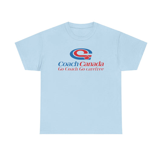 Coach Canada Go Coach Go Carefree Logo Graphic T-Shirt Rare Defunct Brand Tee
