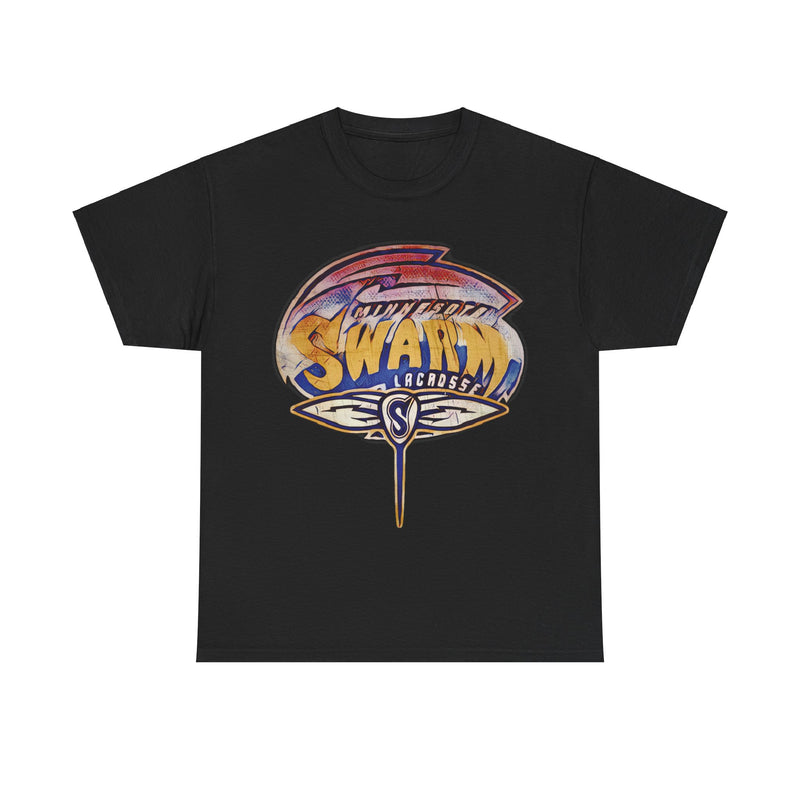 Load image into Gallery viewer, Minnesota Swarm Lacrosse Nostalgic Retro Logo T-shirt
