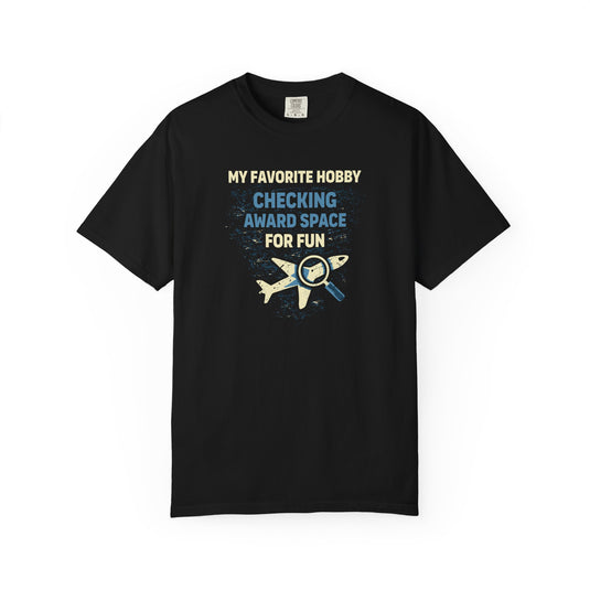 Award Space Fun Credit Card Points Miles Travel Graphic T-shirt
