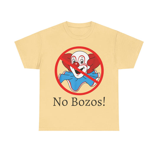 No Bozos 1983 Clown Nostalgic T-shirt