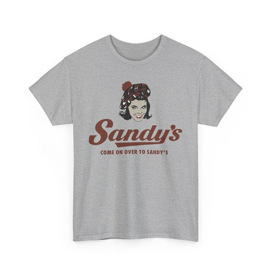 Sandy's Come On Over To Sandy's Vintage Restaurant Logo T-Shirt