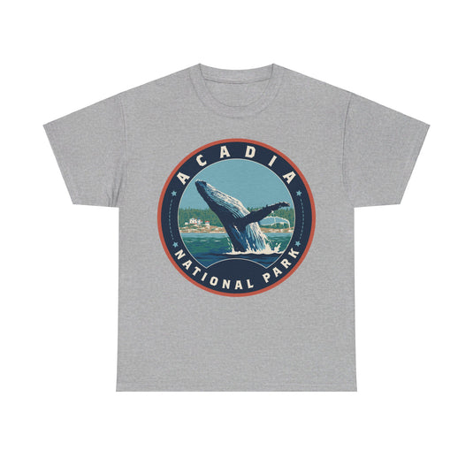 Acadia National Park Maine Round Logo T-shirt