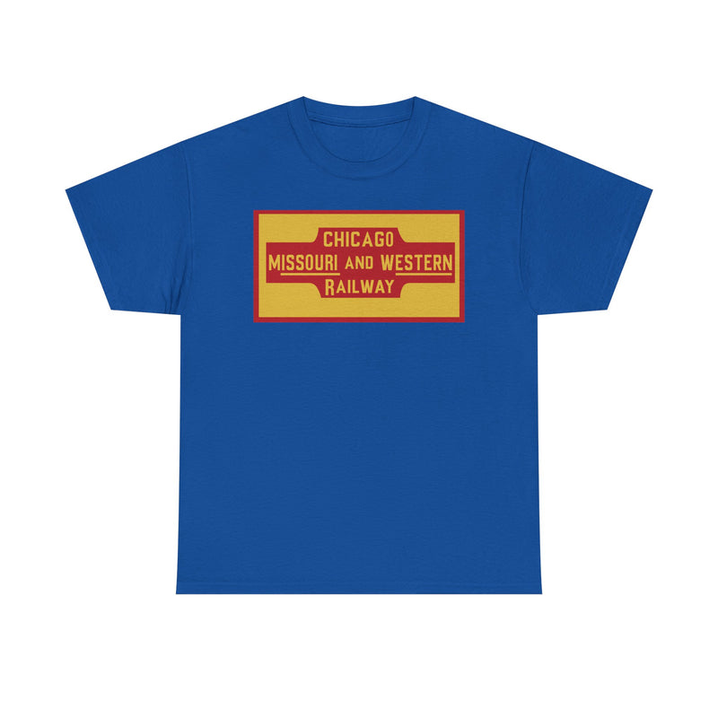 Load image into Gallery viewer, Chicago Missouri Western Railway Vintage Railroad Logo Train T-Shirt
