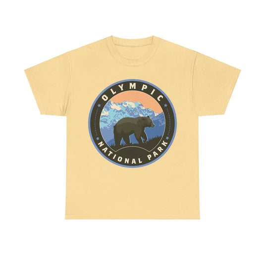 Olympic National Park Washington Round Logo T-shirt