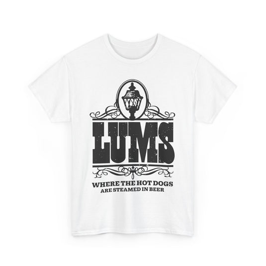 Lums Where Hot Dogs Are Steamed In Beer Vintage Logo T-Shirt