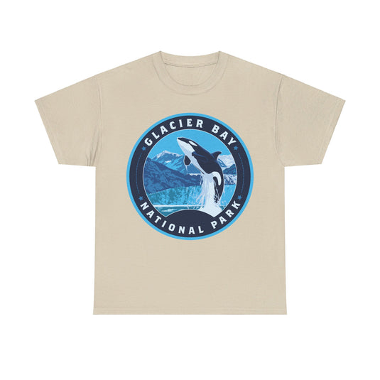 Glacier Bay National Park Alaska Round Logo T-shirt