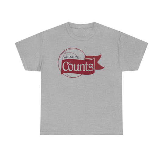 Worcester Counts Basketball 1989 Massachusetts T-shirt