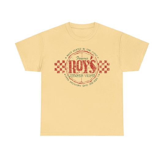 Famous Roys Pizza 1991 Restaurant Distressed Print T-shirt