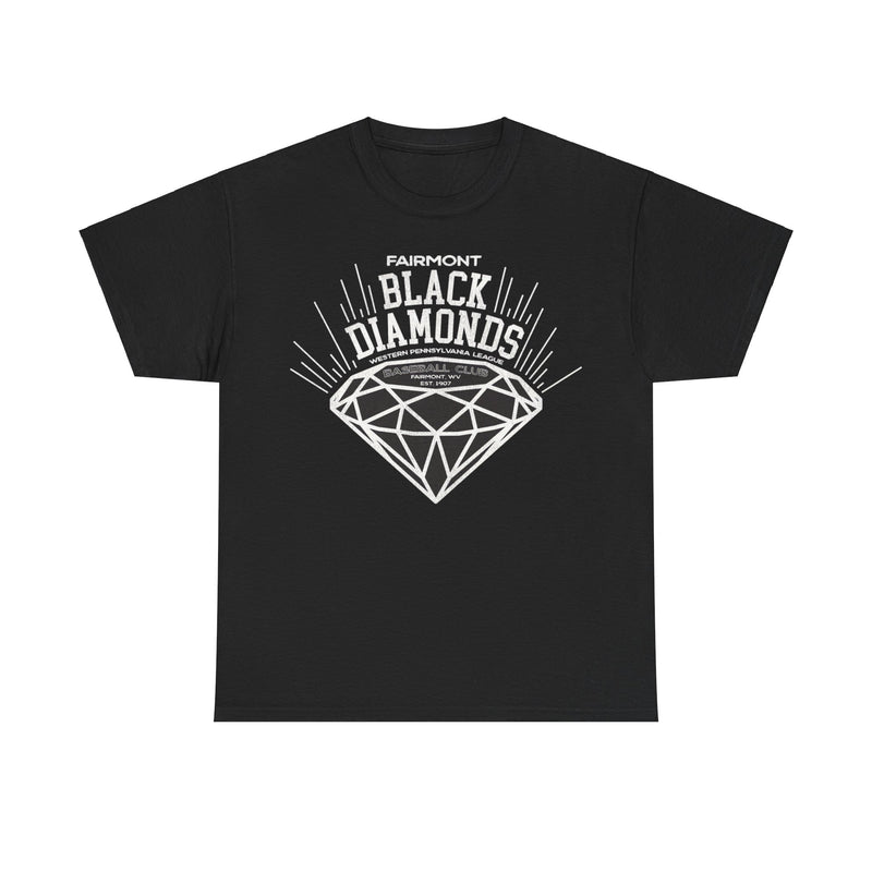 Load image into Gallery viewer, Fairmont Black Diamonds Nostalgic Retro Baseball Team T-shirt
