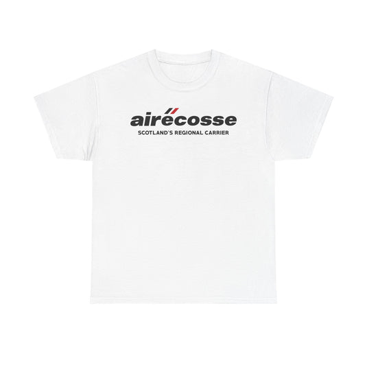 Airecosse Scotland's Regional Carrier Vintage Airline Logo Aviation T-shirt
