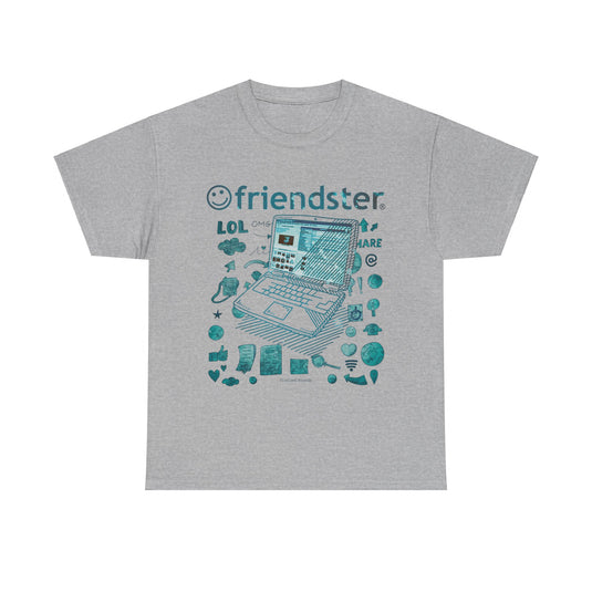 Friendster Early Social Networking Website Nostalgic Internet T-Shirt