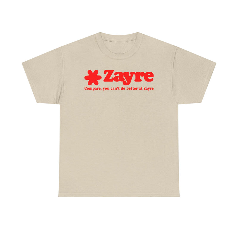 Load image into Gallery viewer, Zayre Compare You Can't Do Better Red Star Logo Discount Store Chain T-shirt
