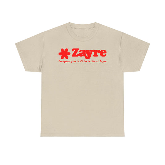 Zayre Compare You Can't Do Better Red Star Logo Discount Store Chain T-shirt