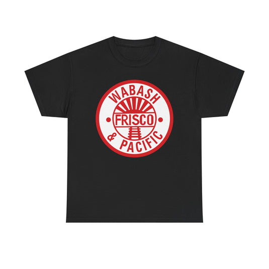 Wabash Frisco & Pacific Railroad Vintage Train Logo T-Shirt