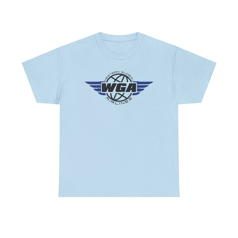 Load image into Gallery viewer, Western Global Airlines T-Shirt - Aviation Industry Bankrupt Logo Tee
