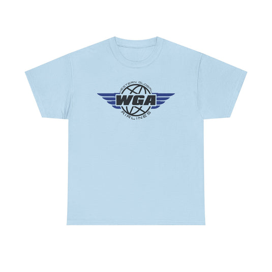 Western Global Airlines T-Shirt - Aviation Industry Bankrupt Logo Tee