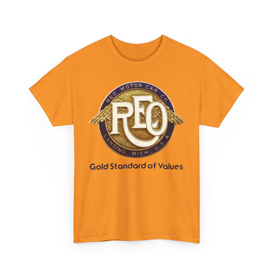 REO Motor Car Co Lansing Michigan Gold Standard Wings T-shirt