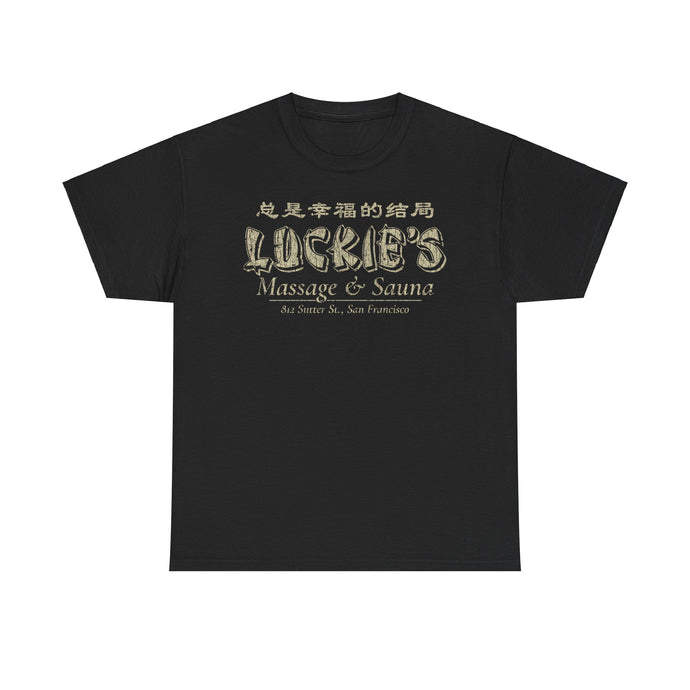 Luckies Massage Sauna San Francisco California T-shirt