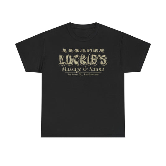 Luckies Massage Sauna San Francisco California T-shirt