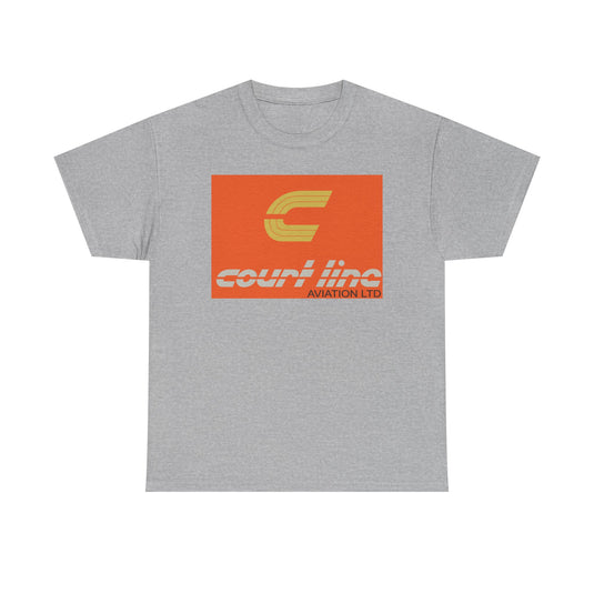 Court Line Aviation Ltd Vintage British Airline Logo Retro Travel T-shirt