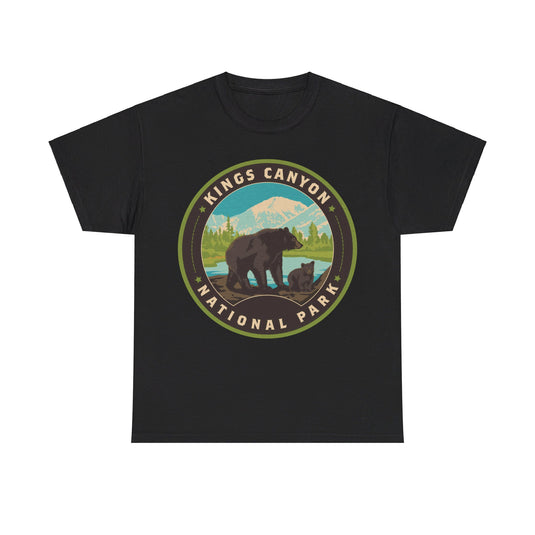 Kings Canyon National Park California Round Logo T-shirt