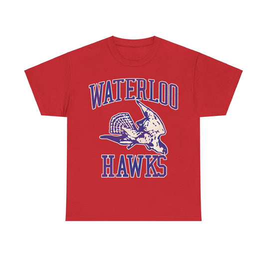 Waterloo Hawks Basketball Nostalgic Retro T-shirt