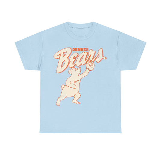 Denver Bears Orange Logo Baseball Uniform Nostalgic Retro Baseball Team T-shirt