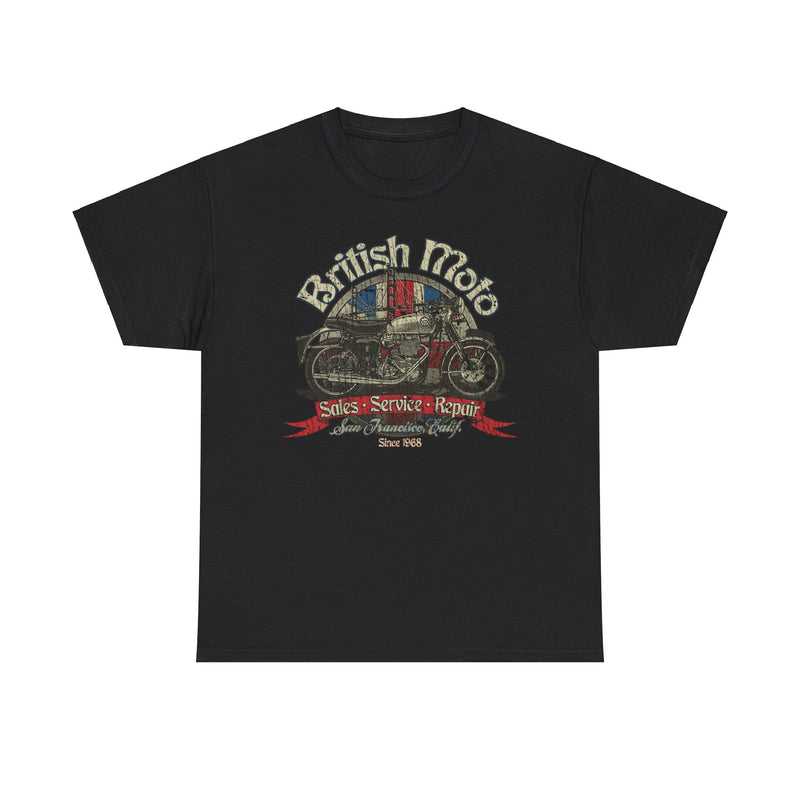 Load image into Gallery viewer, British Moto San Francisco California Motorcycle T-shirt
