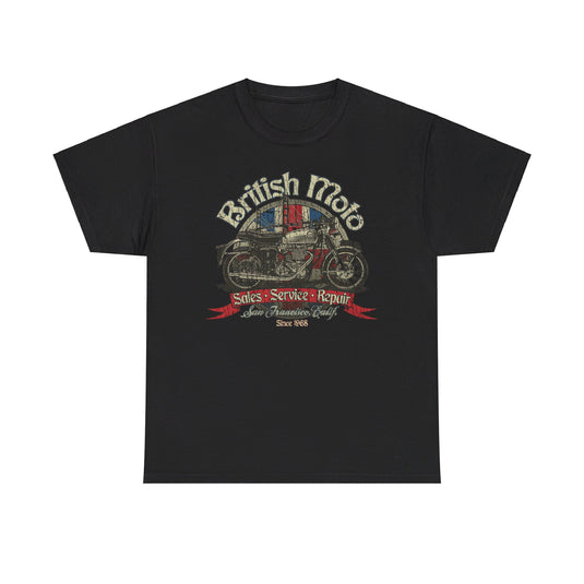 British Moto San Francisco California Motorcycle T-shirt