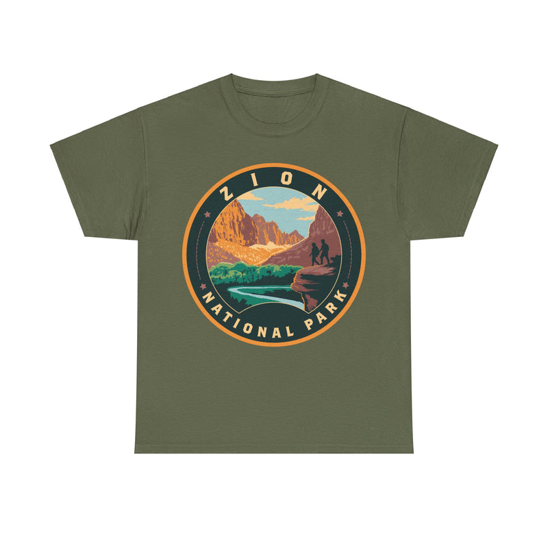 Load image into Gallery viewer, Zion National Park Utah Round Logo T-shirt
