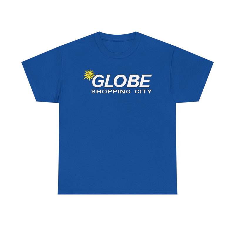 Load image into Gallery viewer, Globe Shopping City Sun Logo Vintage Mall Center T-Shirt
