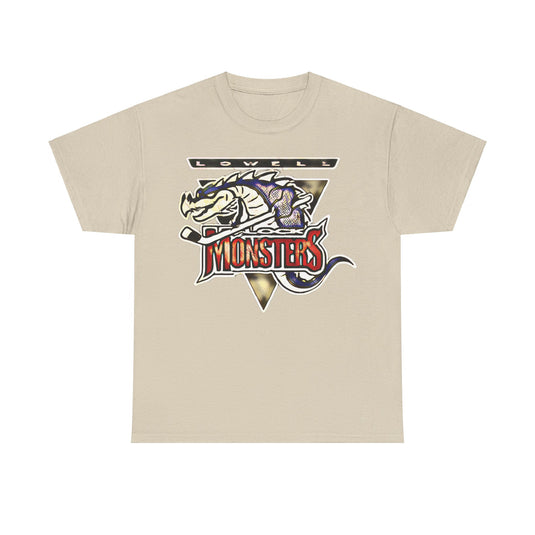 Lowell Lock Monsters Massachusetts Hockey Team T-shirt