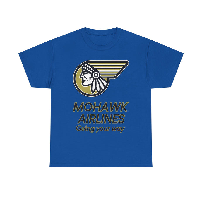 Mohawk Airlines Native American Logo Going Your Way Aviation T-shirt