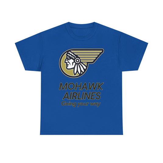 Mohawk Airlines Native American Logo Going Your Way Aviation T-shirt