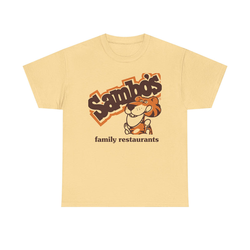 Load image into Gallery viewer, Sambo's T-Shirt - Family Restaurant Industry Bankrupt Logo Tee
