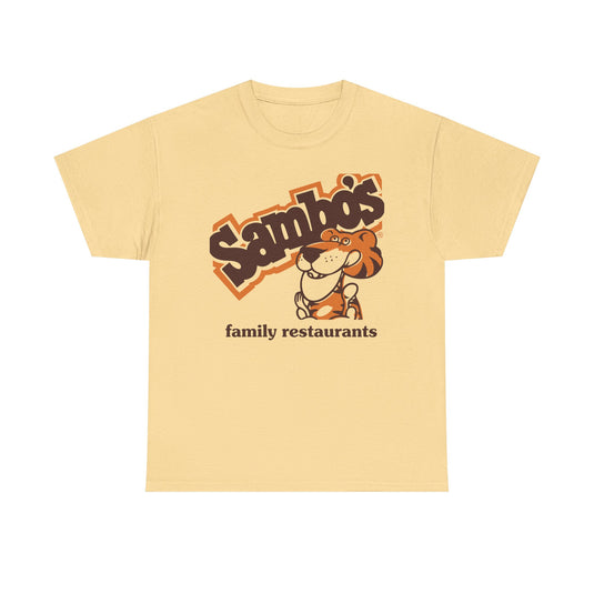 Sambo's T-Shirt - Family Restaurant Industry Bankrupt Logo Tee