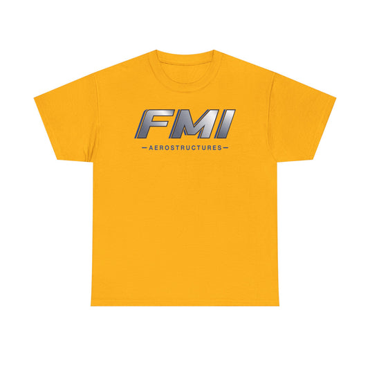 FMI Aerostructures T-Shirt Defunct Aerospace Company Bankrupt Logo Tee