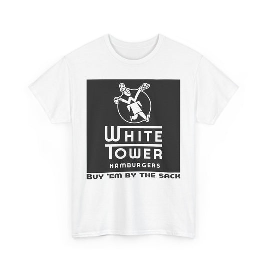 White Tower Hamburgers Buy Em By The Sack Vintage Logo T-Shirt