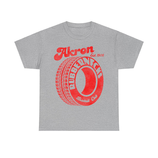 Akron Rubbernecks Nostalgic Retro Baseball T-shirt