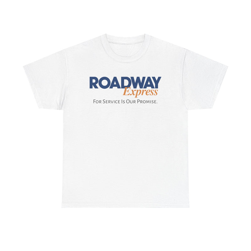Load image into Gallery viewer, Roadway Express For Service Is Our Promise T-Shirt Logistics Logo

