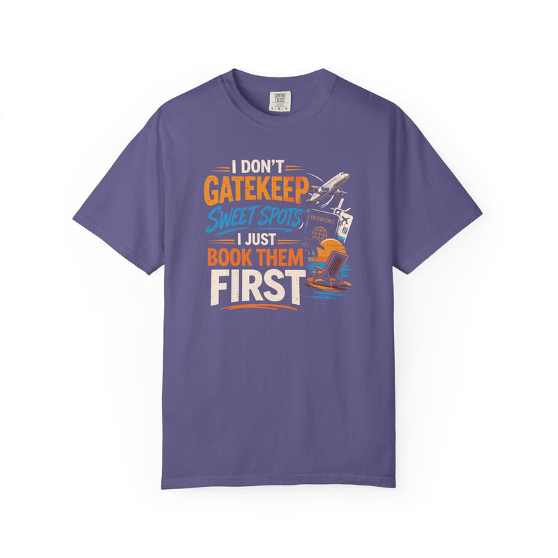Load image into Gallery viewer, Gatekeep Travel Sweet Spots Credit Card Points Miles T-shirt
