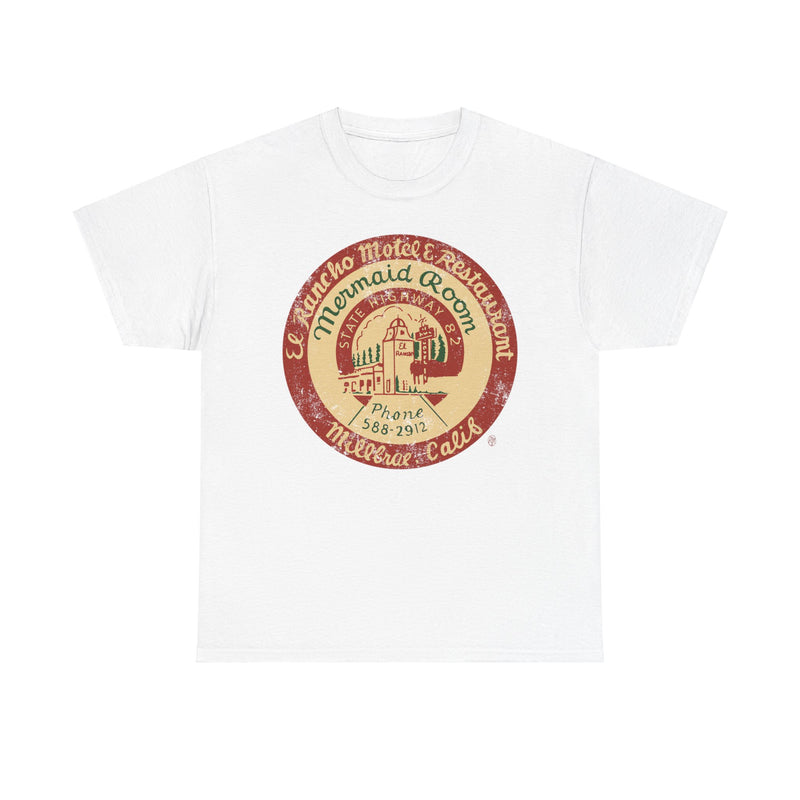 Load image into Gallery viewer, El Rancho Motel and Restaurant 1948 Millbrae California Restaurant T-shirt
