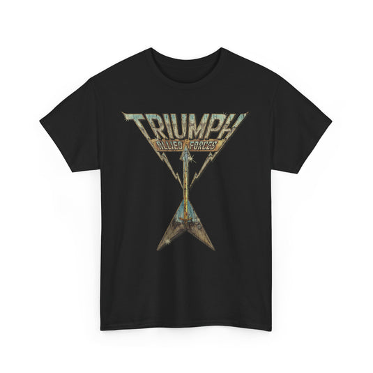 Triumph Allied Forces Canadian Music Rock Band T-shirt