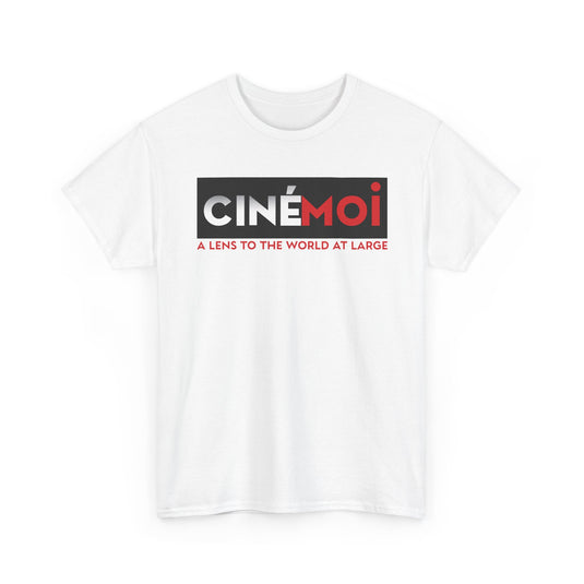 Cinemoi A Lens To The World At Large Logo Graphic T-Shirt Rare Defunct Brand Tee