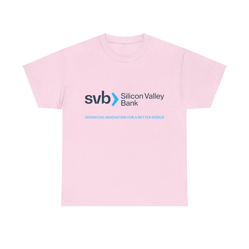 Load image into Gallery viewer, SVB Silicon Valley Bank Logo T-Shirt Advancing Innovation For a Better World
